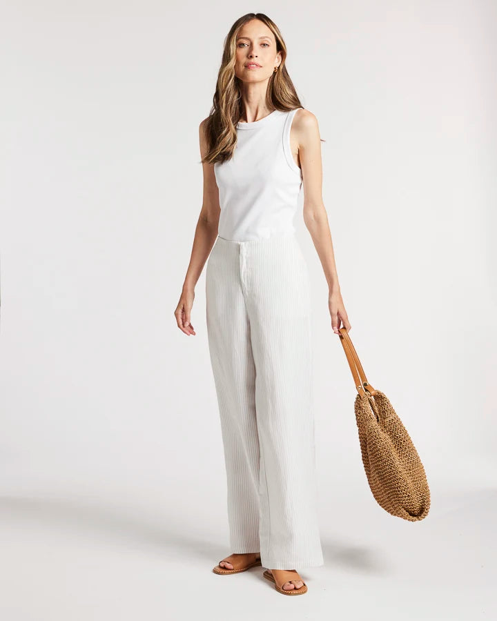Yarra Trail - Paris Pant Stone/White | YT25S8958