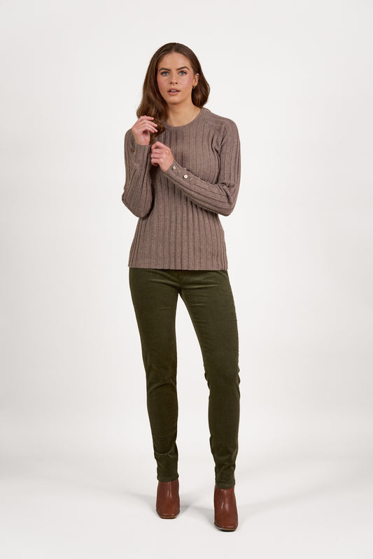 Vassalli - Round Neck Knit Jumper | Twig 1071
