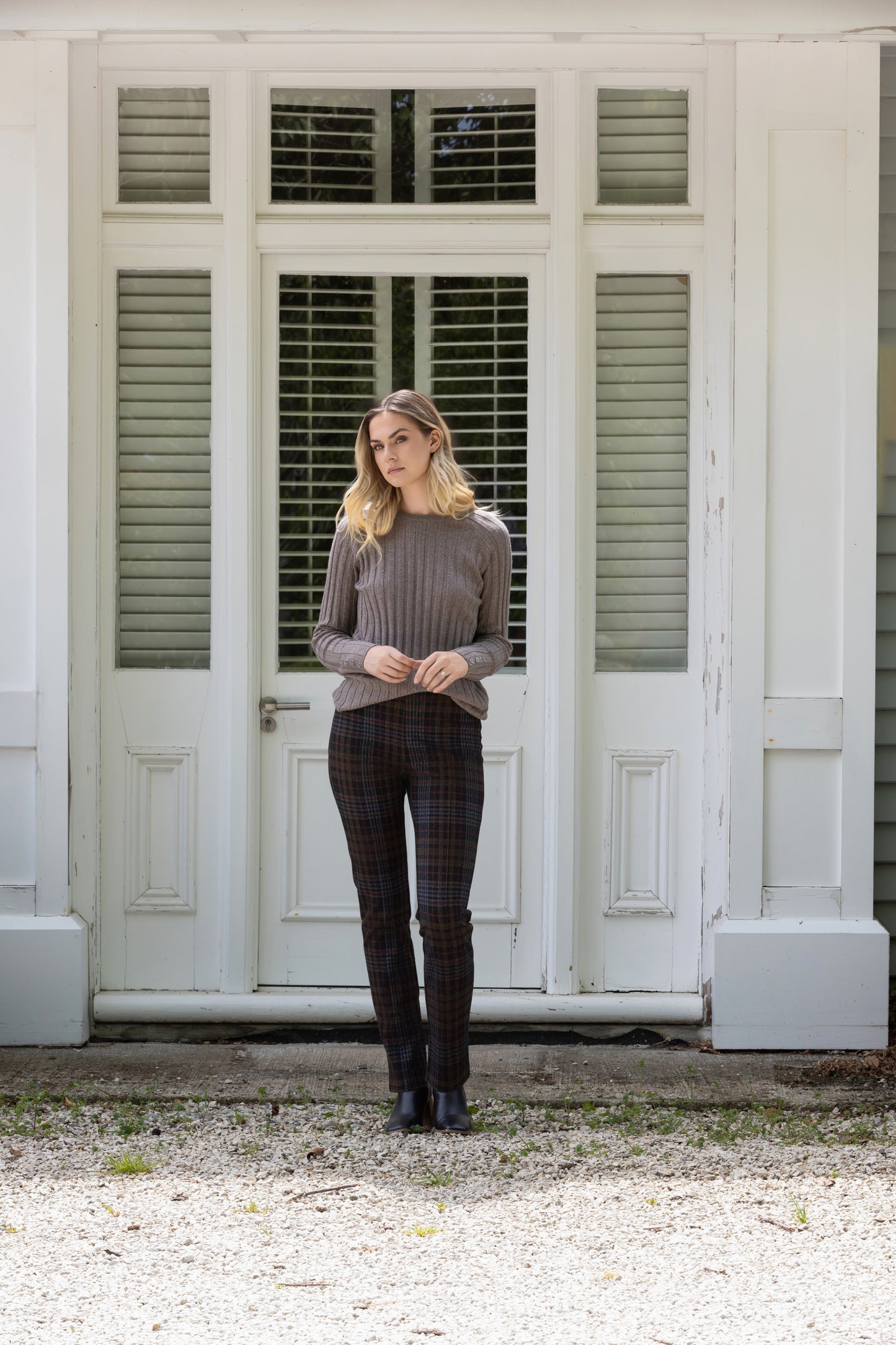 Vassalli - Round Neck Knit Jumper | Twig 1071
