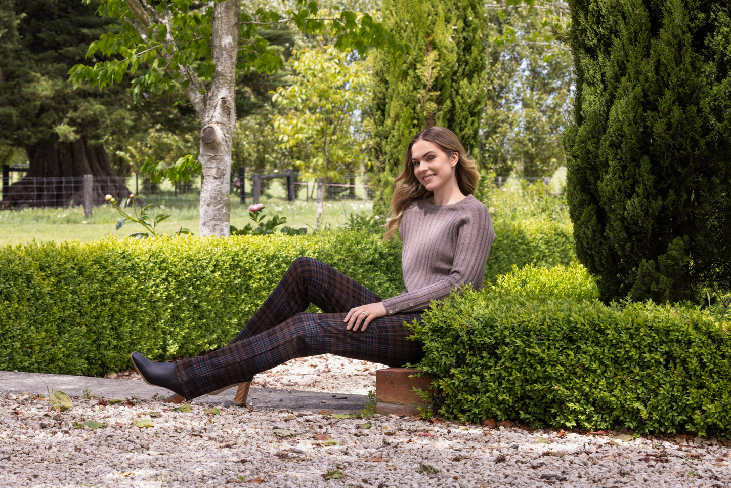 Vassalli - Round Neck Knit Jumper | Twig 1071