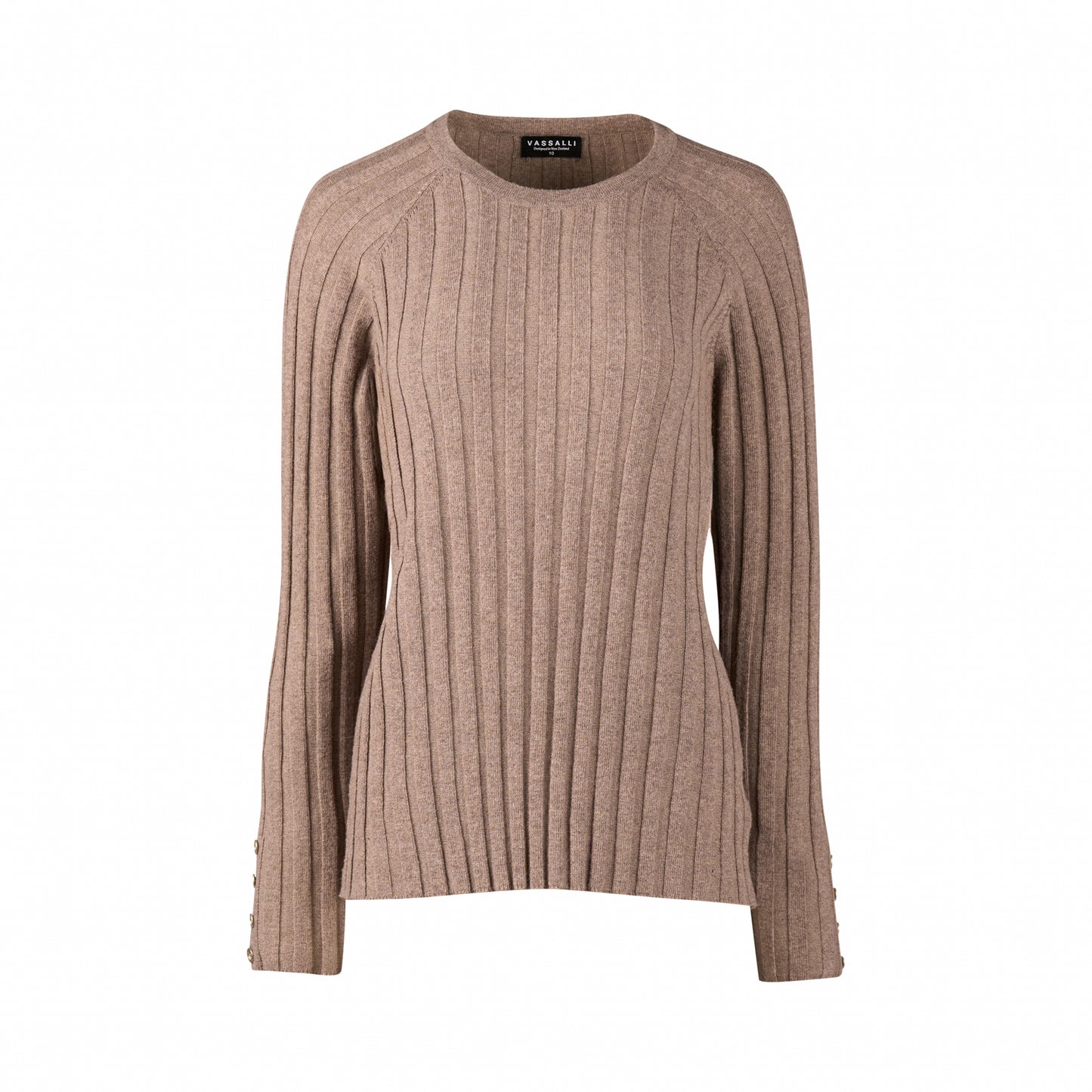 Vassalli - Round Neck Knit Jumper | Twig 1071