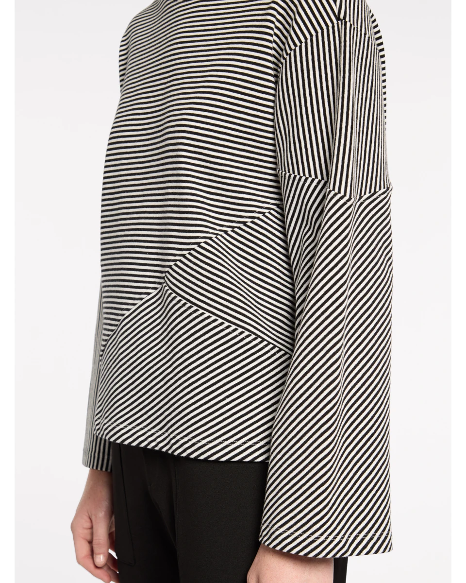 Marco Polo - Fine Stripe Boxy Sweat | YTMP7494