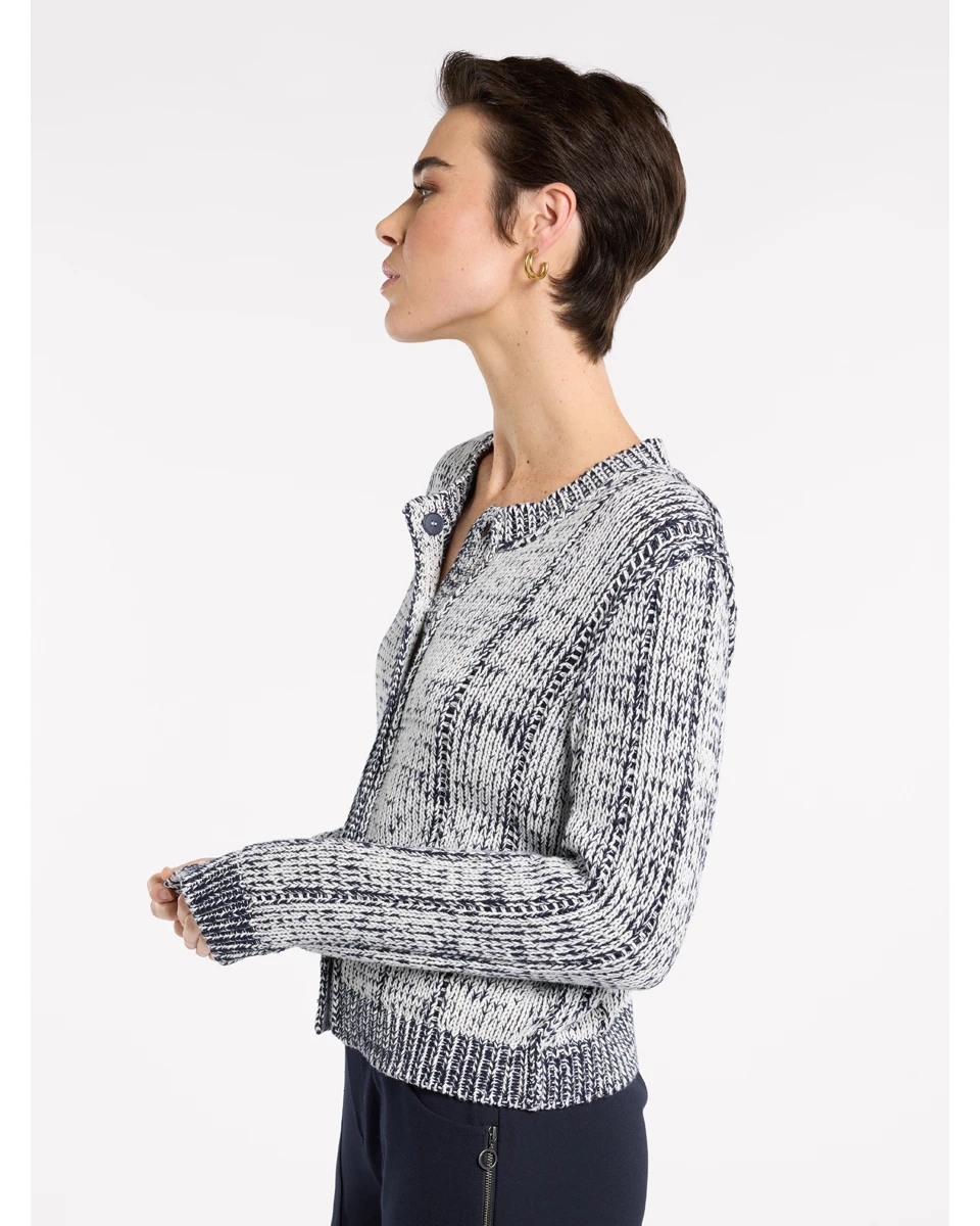 Marco Polo - Reversible Twist Cardi | YTMP3604