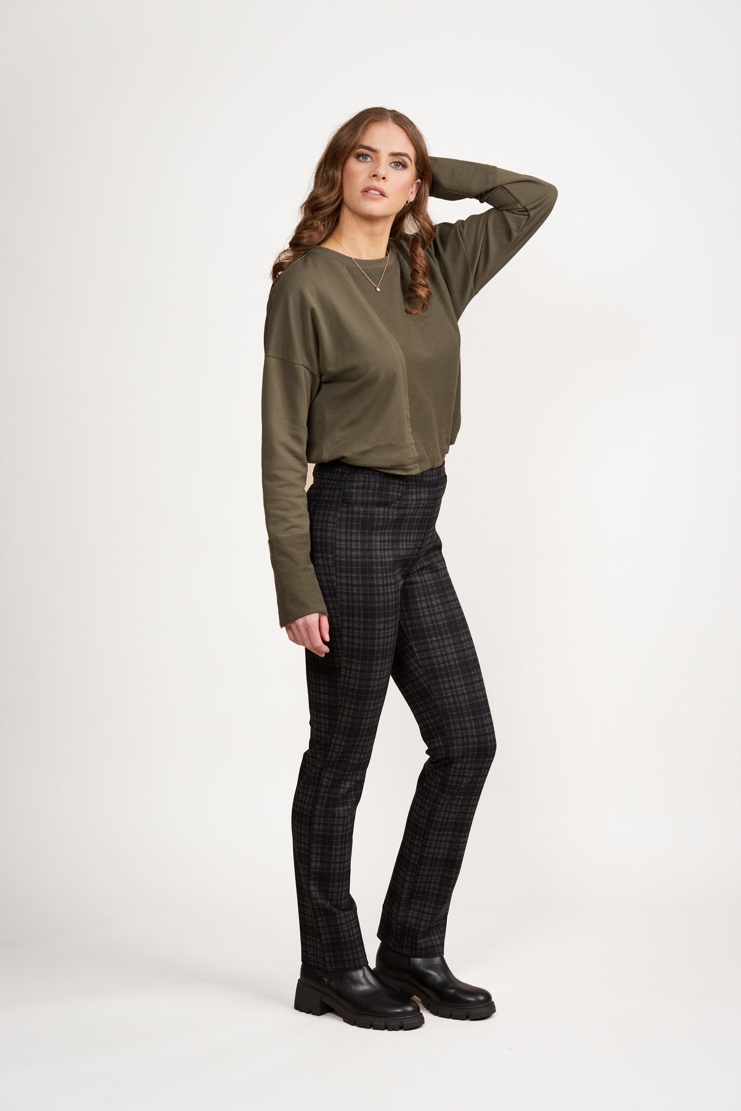 Vassalli - Slim Leg F/L Printed Ponti Pull On | 234