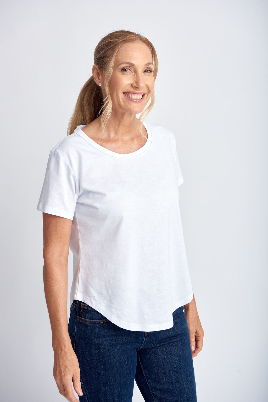 Goondiwindi Cotton - Crew Neck Tee White | G3187