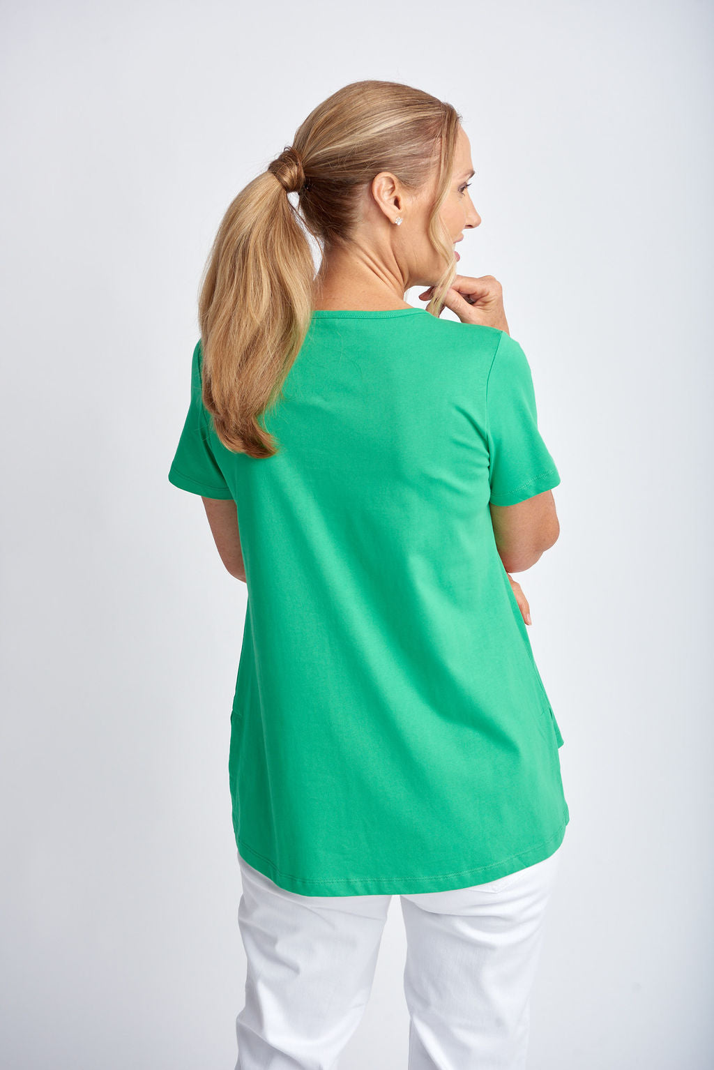 Goondiwindi Cotton - A Line Tee Kelly Green | G3293