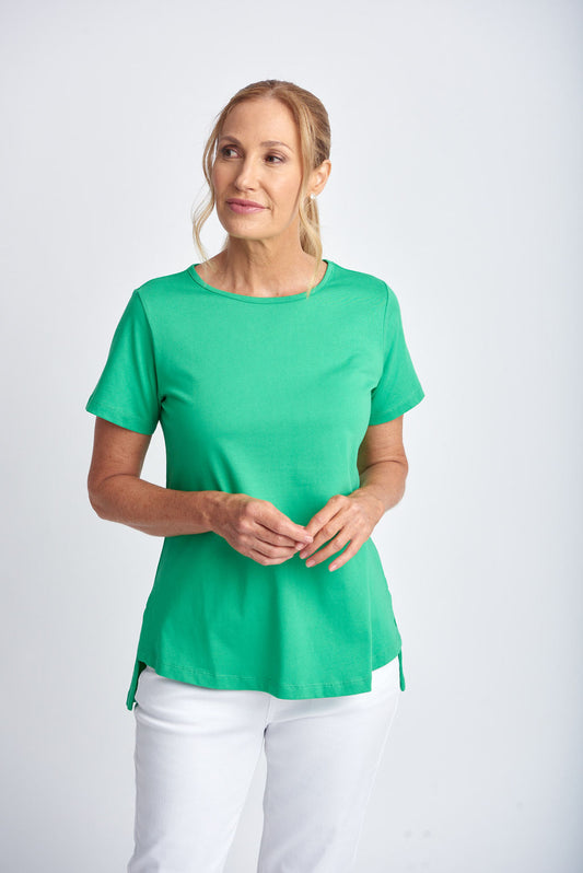 Goondiwindi Cotton - A Line Tee Kelly Green | G3293