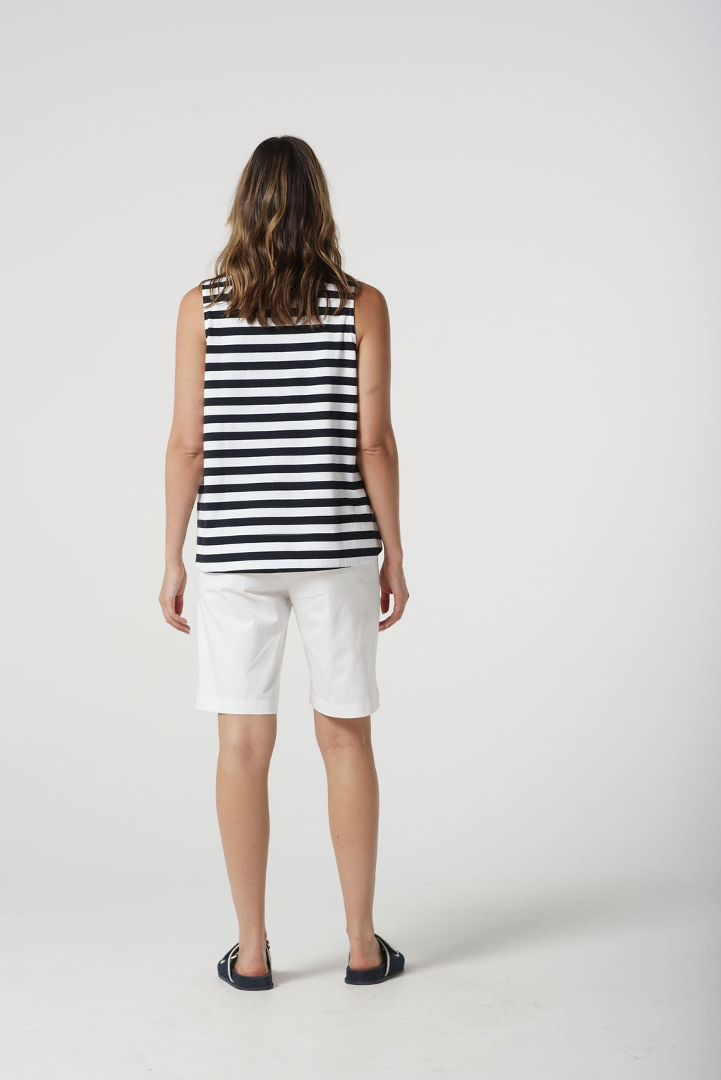 Goondiwindi Cotton - Sleeveless Stripe Polo 3306