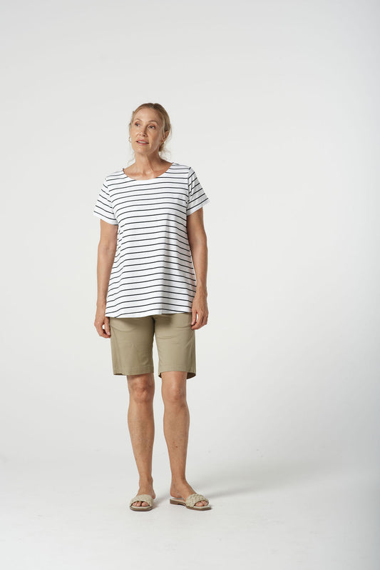 Goondiwindi Cotton - Striped Swing Tee 3311