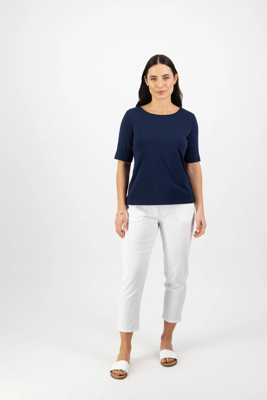 Vassalli - Boat Neck Top - 4262