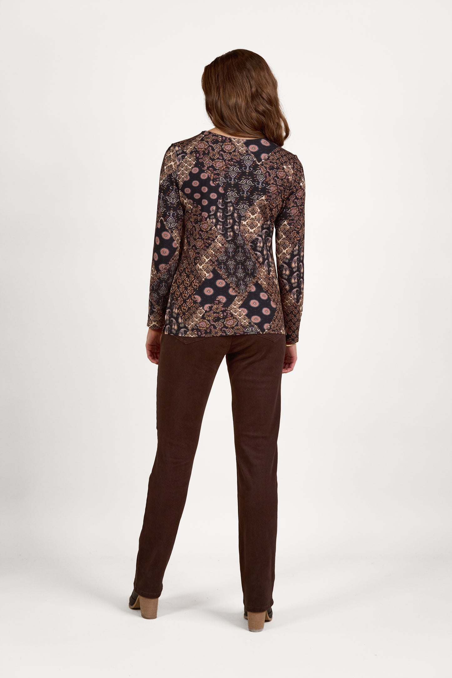 Vassalli - L/S Round Neck Top | Rhapsody 4310