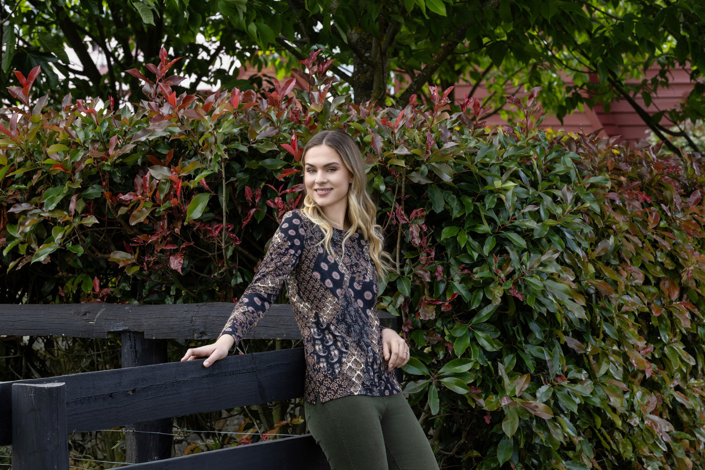 Vassalli - L/S Round Neck Top | Rhapsody 4310