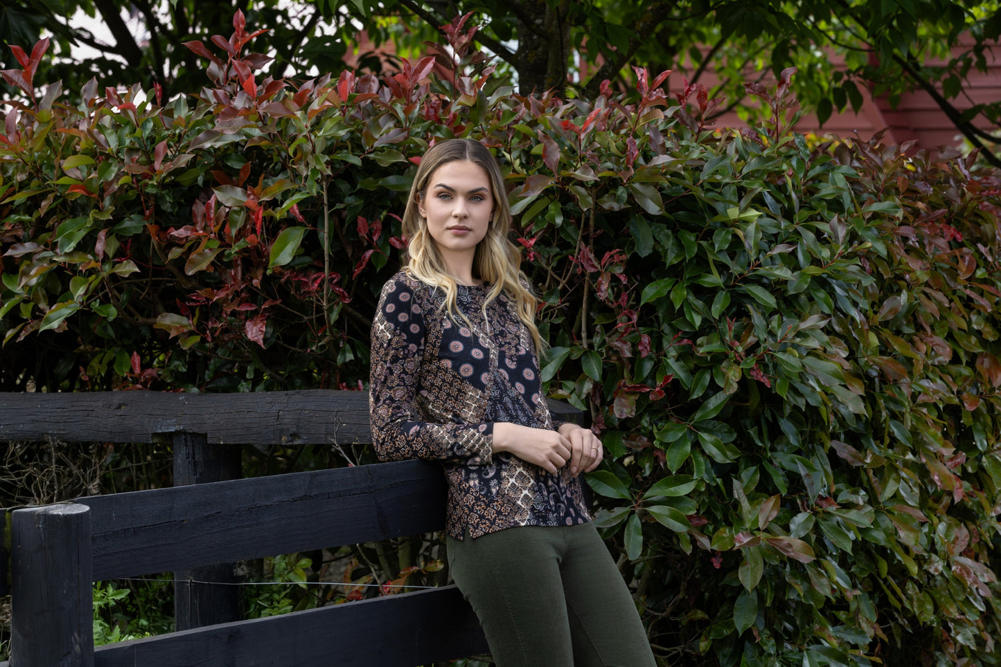 Vassalli - L/S Round Neck Top | Rhapsody 4310