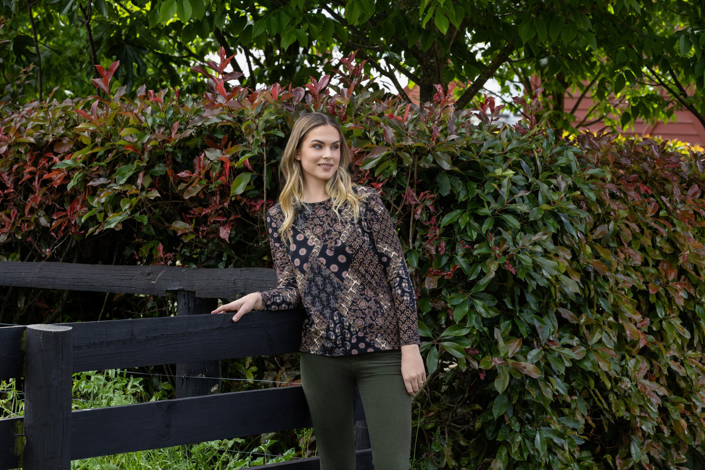 Vassalli - L/S Round Neck Top | Rhapsody 4310