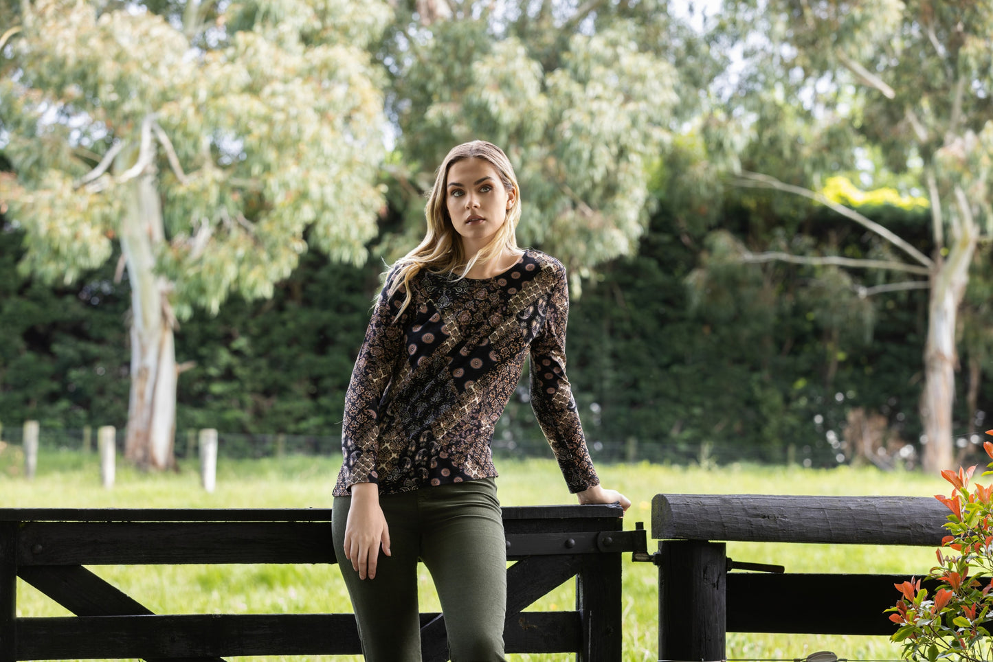 Vassalli - L/S Round Neck Top | Rhapsody 4310