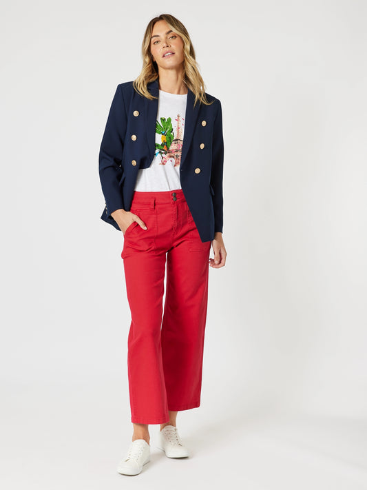 Gordon Smith - Hudson High Rise Wide Leg Jean 42244