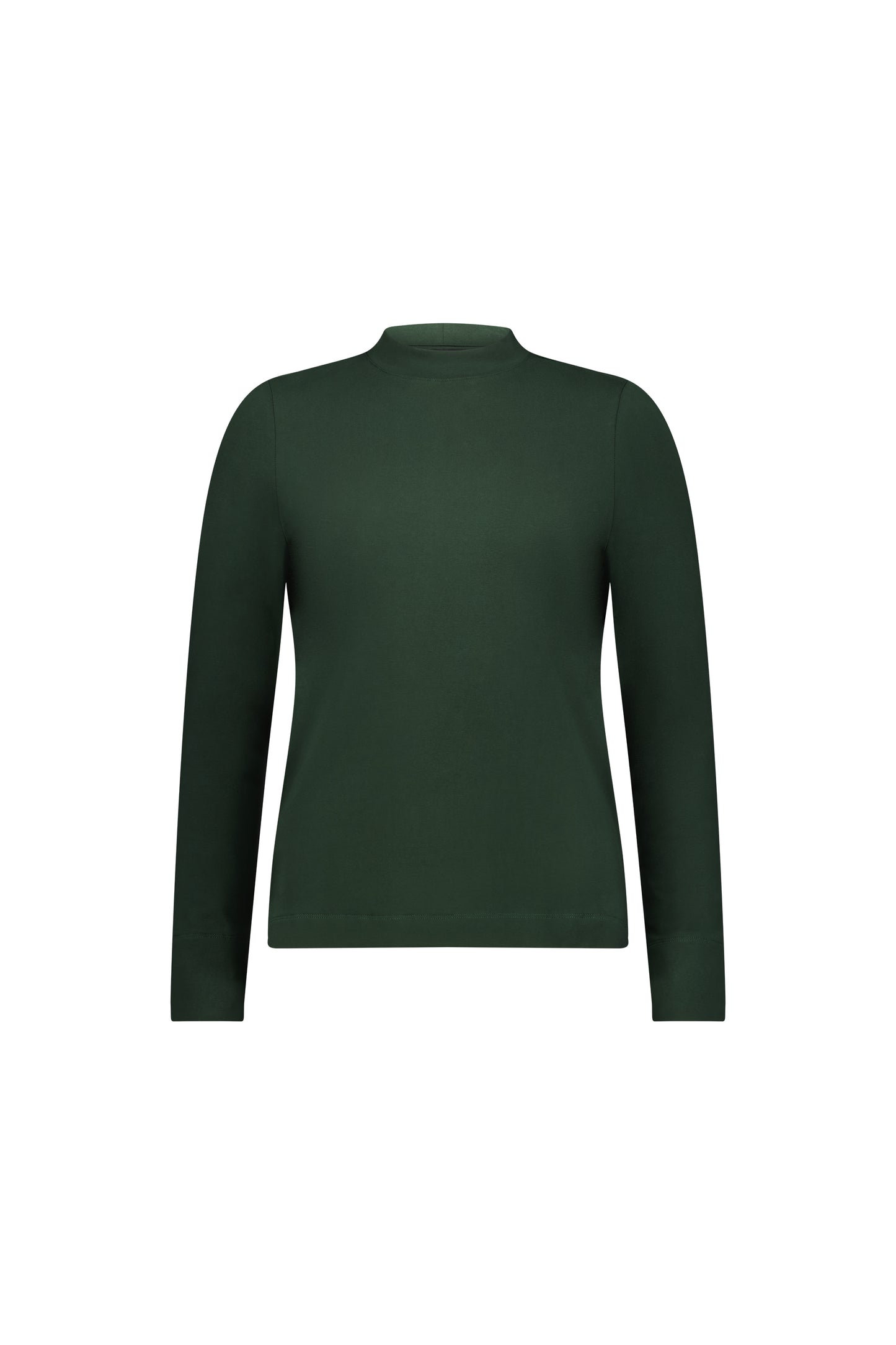 Vassalli - High Neck Top with Side Splits Forest | 4442