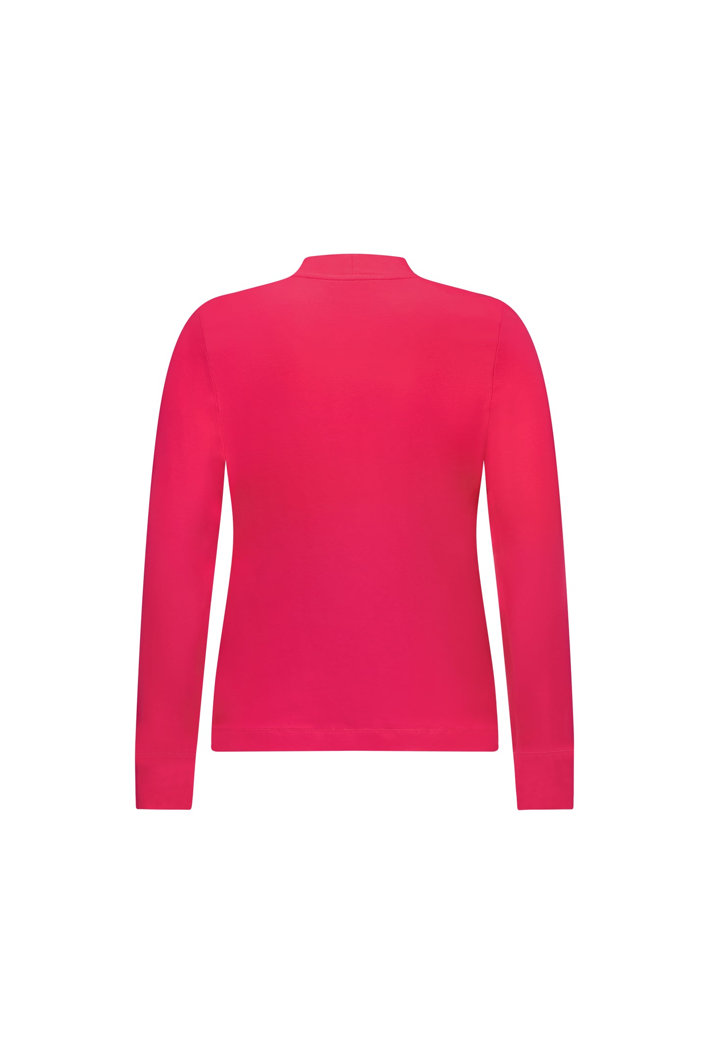 Vassalli - High Neck Top with Side Splits Hot Pink | 4442