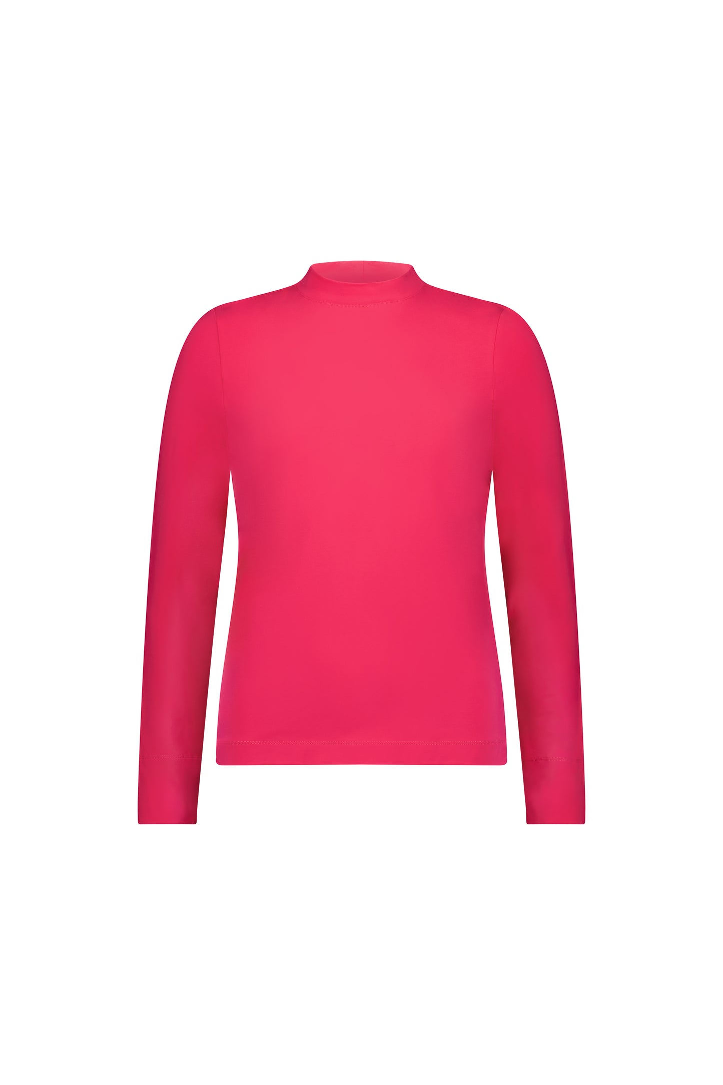 Vassalli - High Neck Top with Side Splits Hot Pink | 4442
