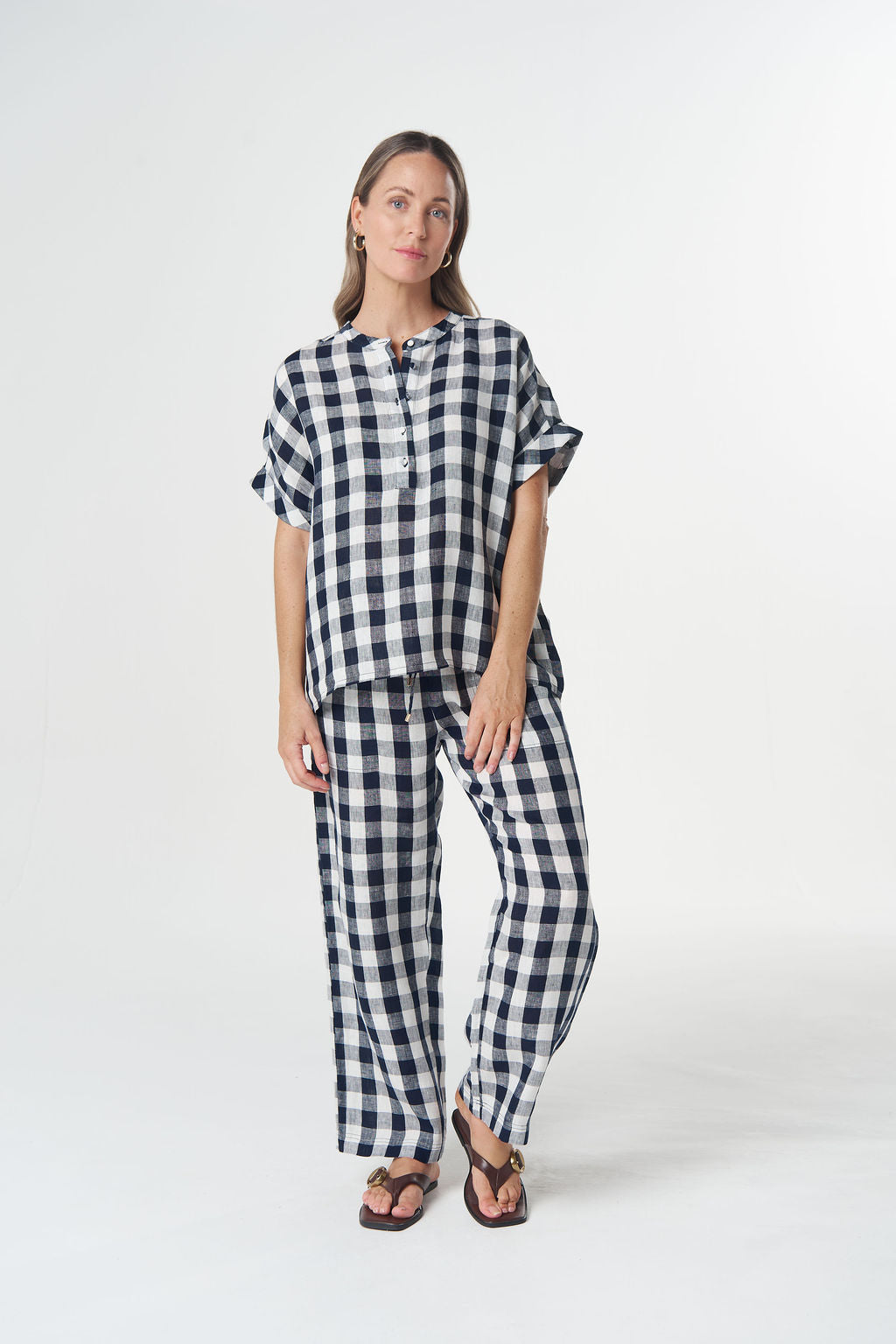 Goondiwindi Cotton - Honey Linen Blouse | 4465