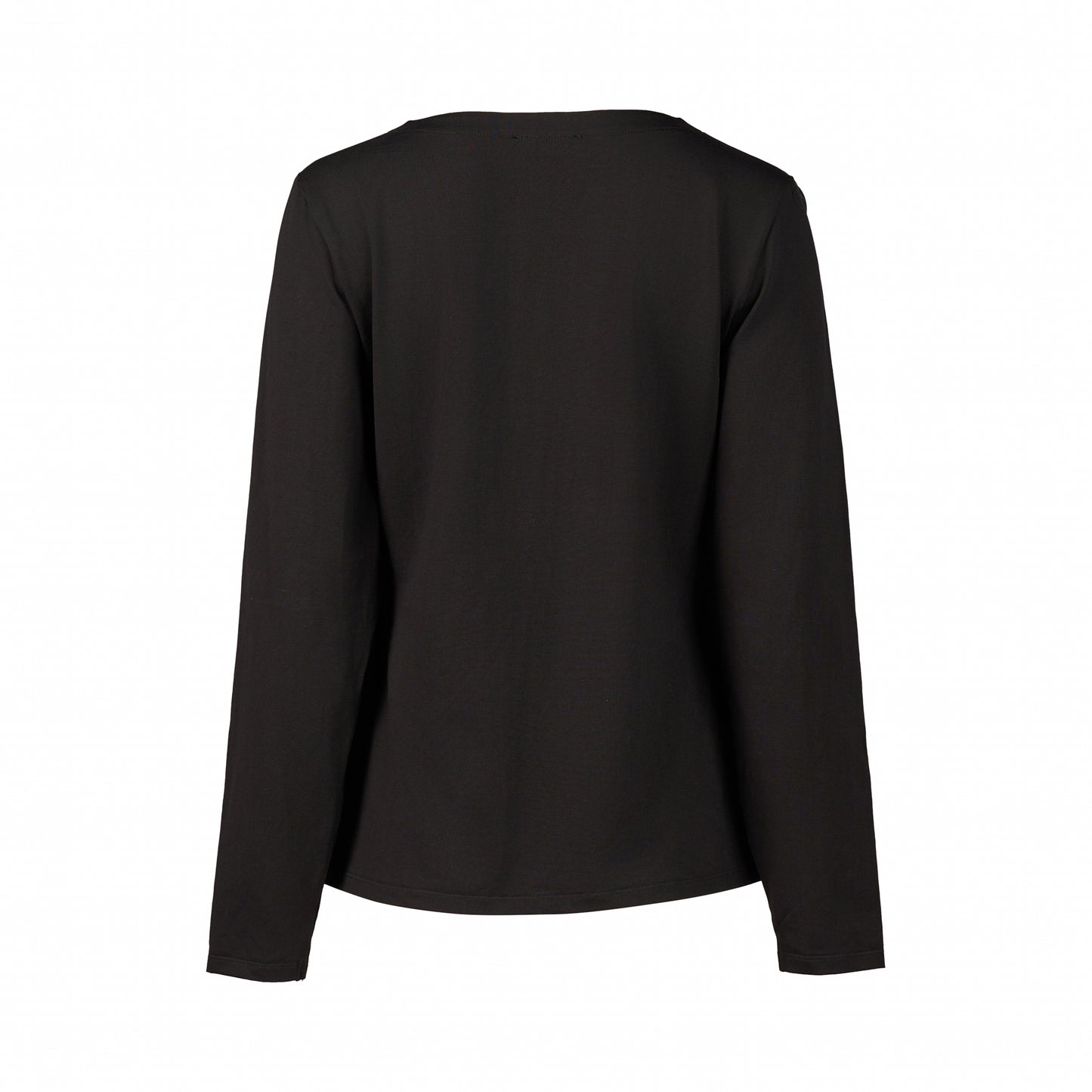 Vassalli - Boat Neck L/S Top | Black 4472