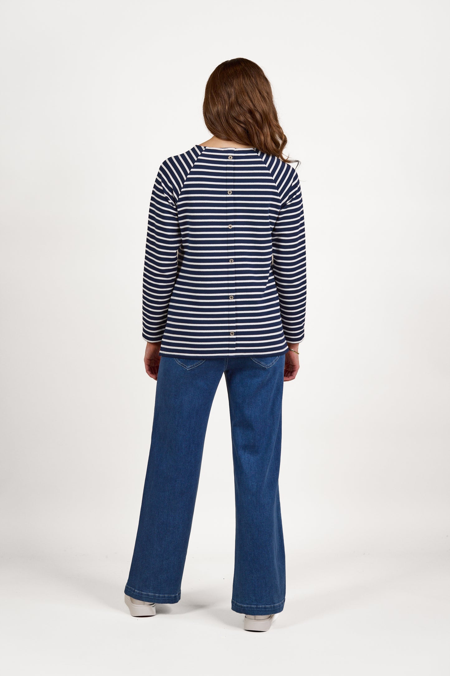 Vassalli - Round Neck L/S Top | Foil Stripe 4474