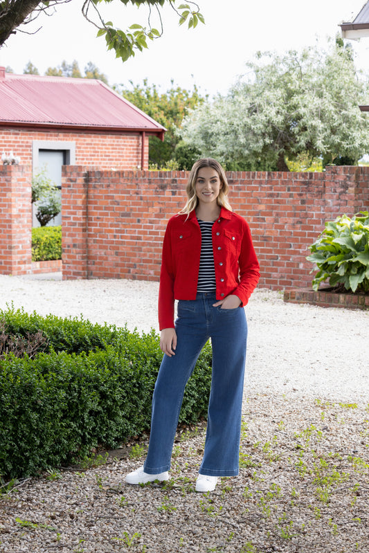 Vassalli - Wide Leg F/L Jean | Blue Wash 5015