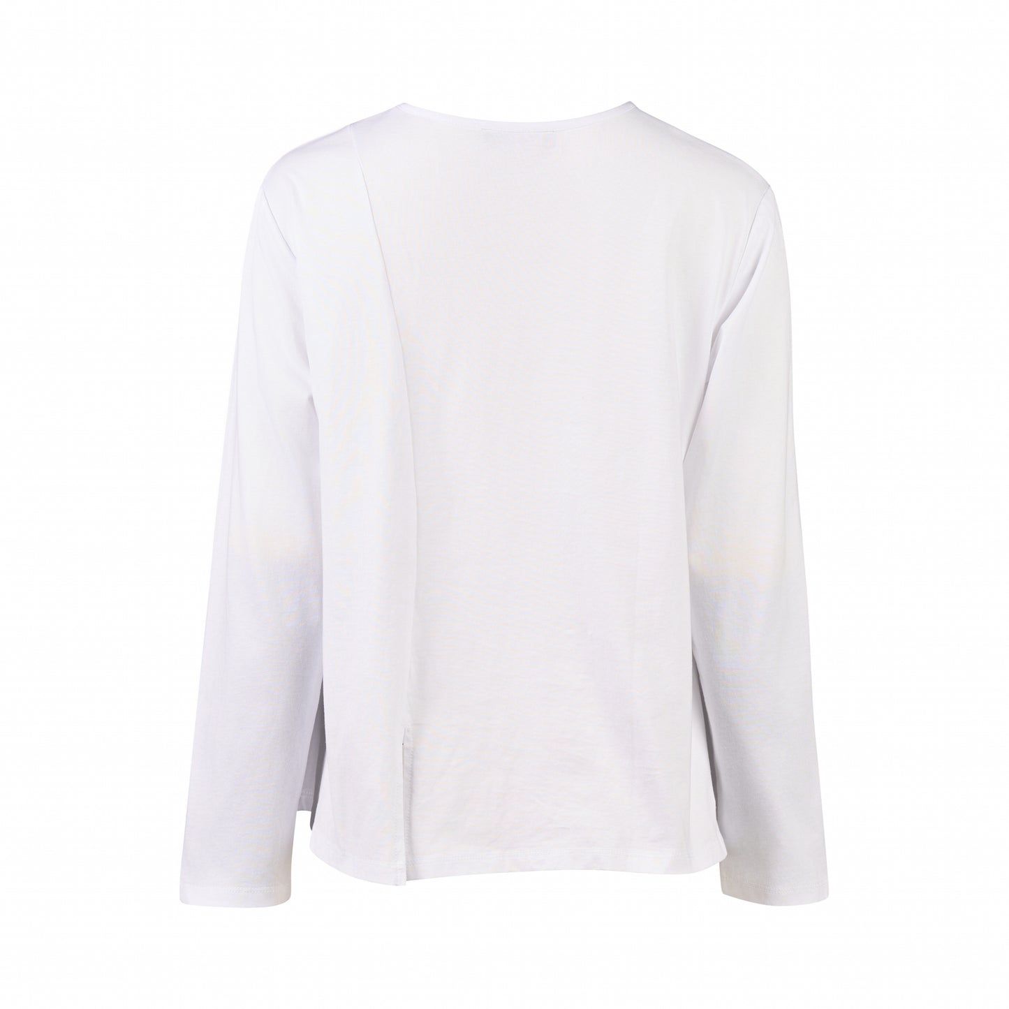 Vassalli - Swing Top with Off Centre Split Detail | White 4477