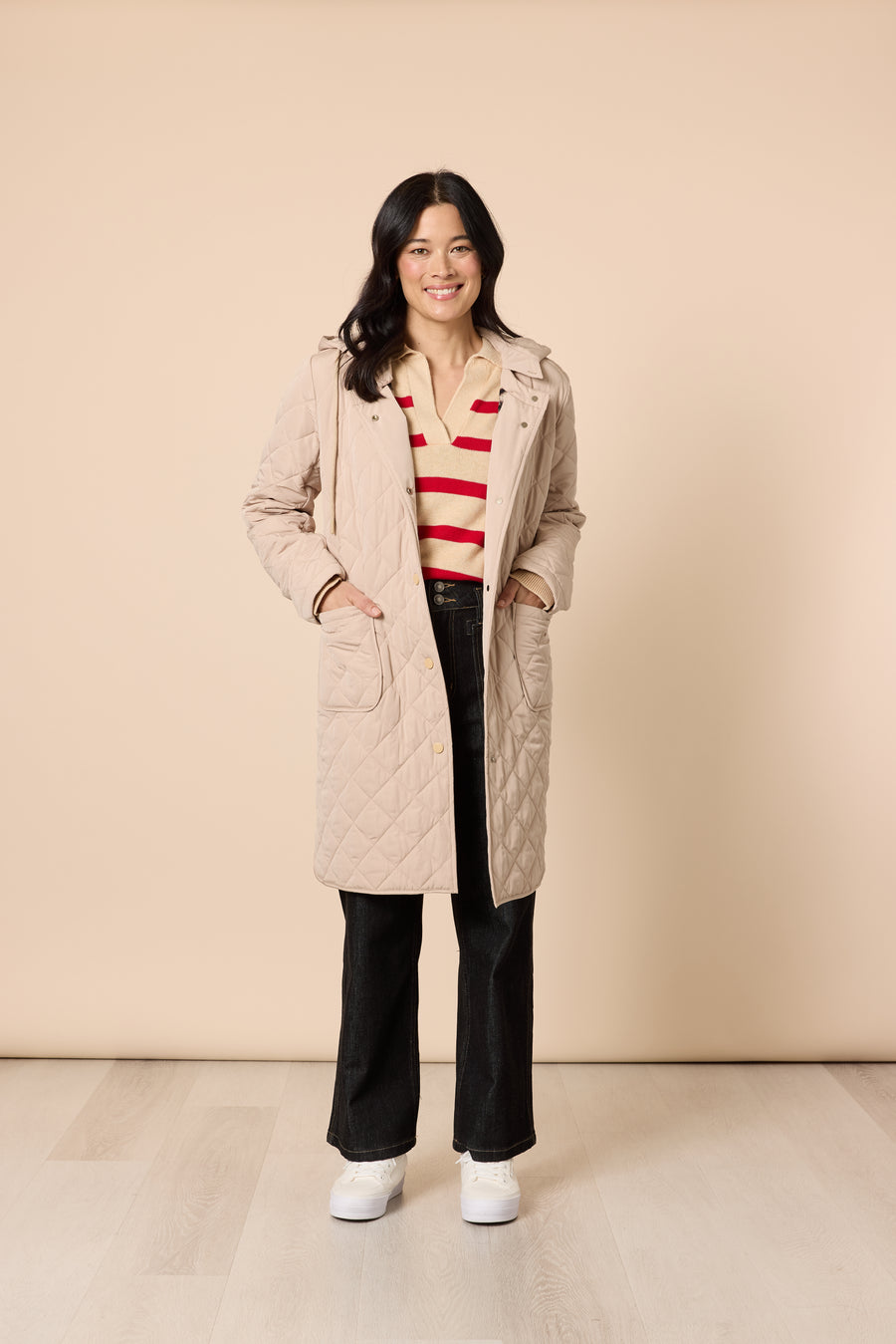 Gordon Smith - Rodeo Longline Quilted Jacket / Natural 49141