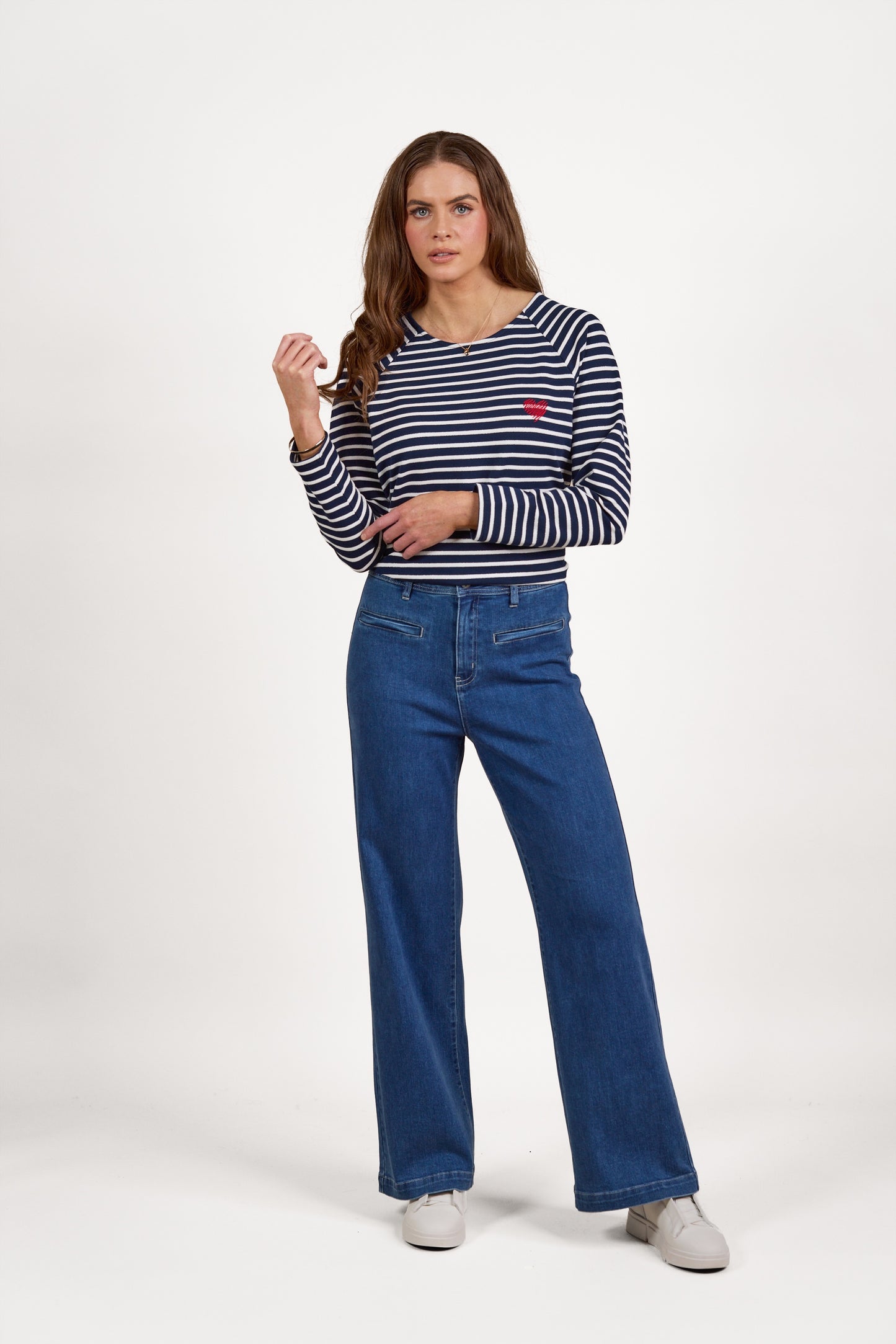 Vassalli - Wide Leg F/L Jean | Blue Wash 5015