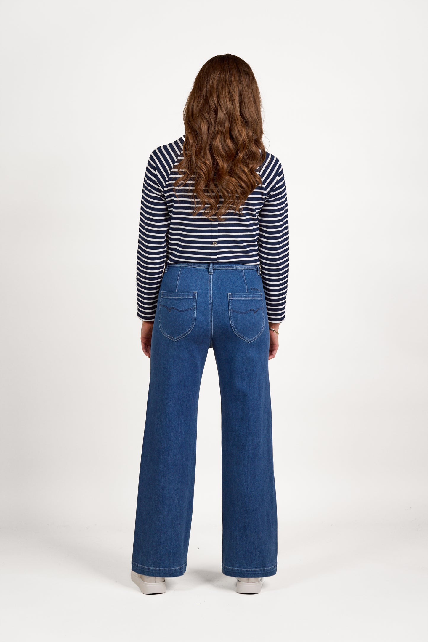 Vassalli - Wide Leg F/L Jean | Blue Wash 5015