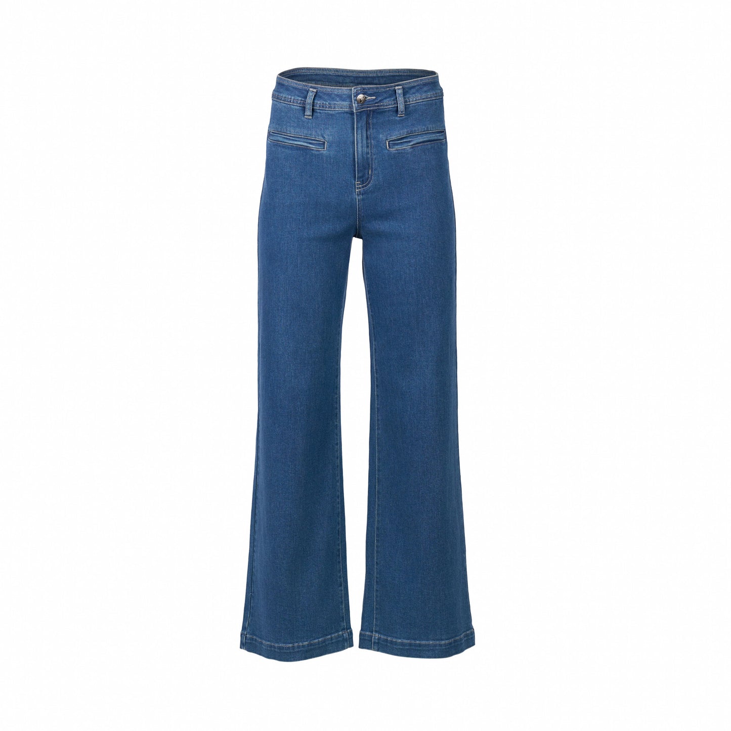 Vassalli - Wide Leg F/L Jean | Blue Wash 5015