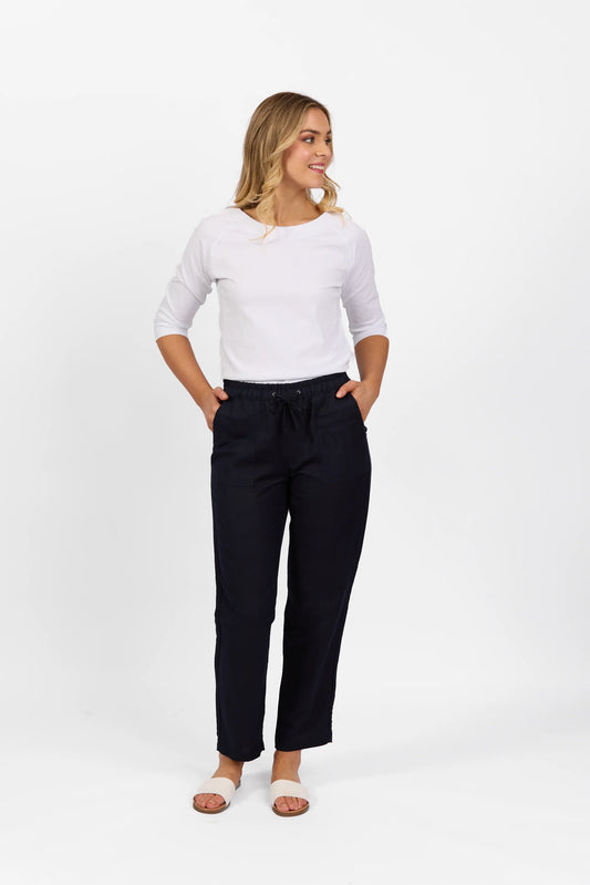 Vassalli - Slim Leg Ankle Grazer Pant Ink | 5016