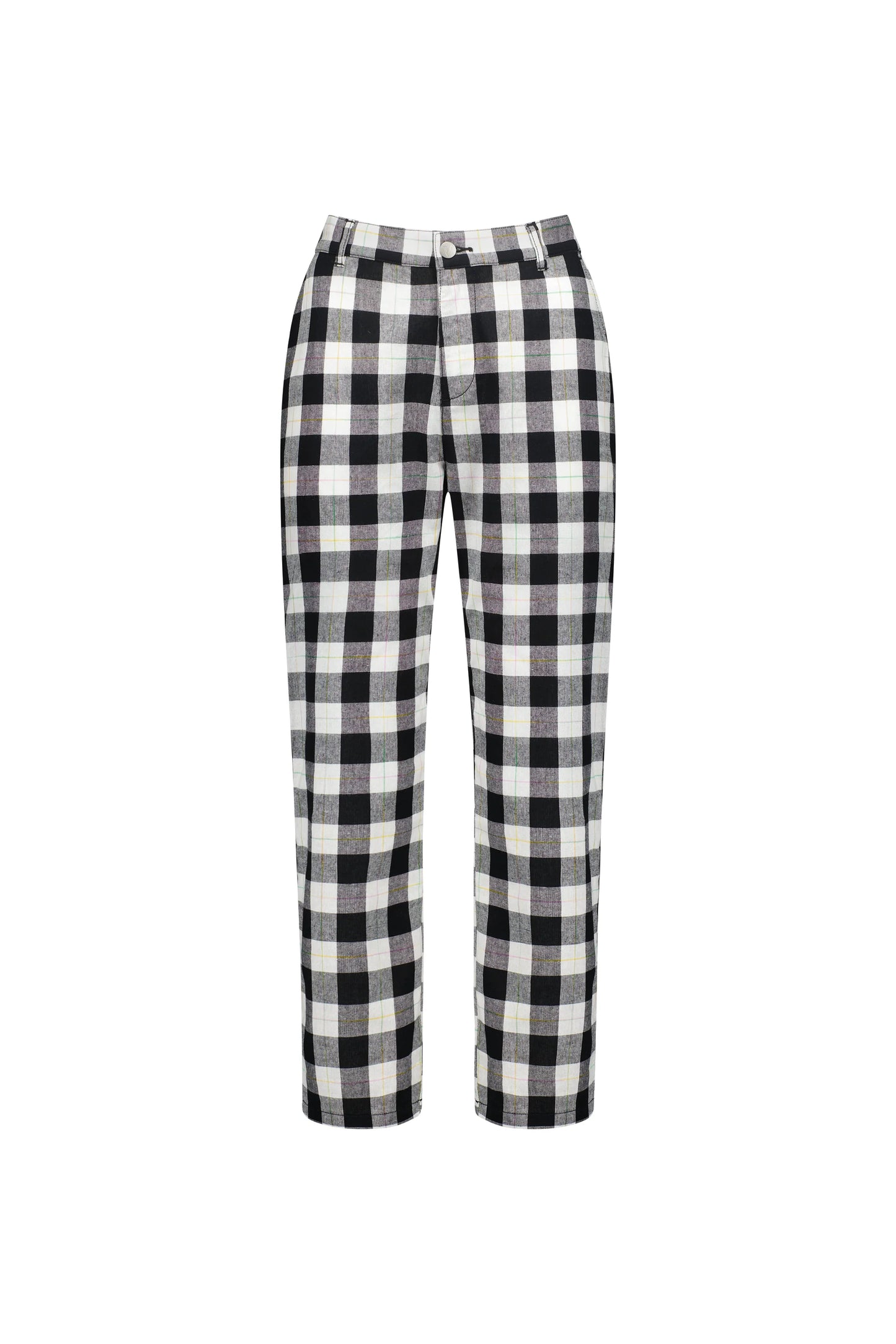 Vassalli - Slim Leg 7/8 Pant Rainbow Check | 5018
