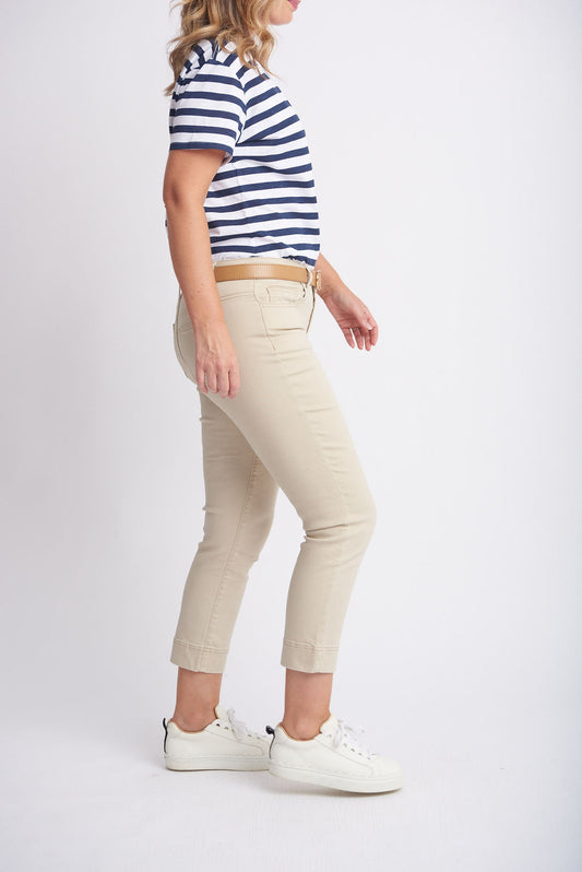 Goondiwindi Cotton - Capri Pant Natural | G5252