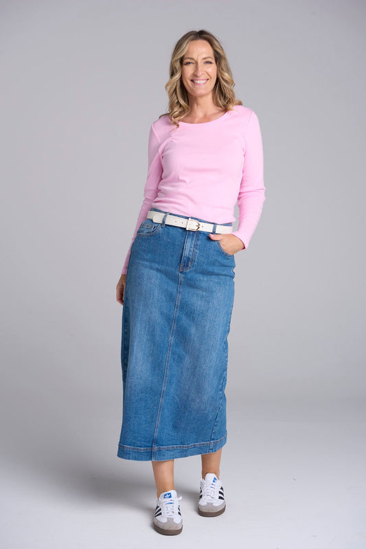Goondiwindi Cotton - Denim Maxi Skirt 5253