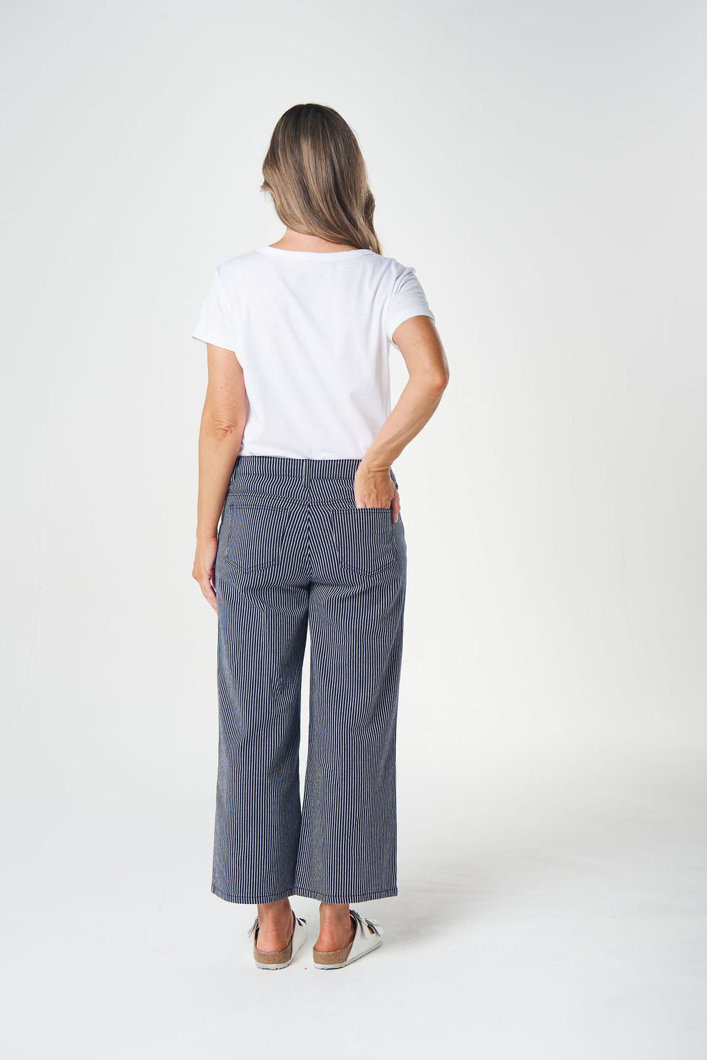 Goondiwindi Cotton - 5 Pocket Crop Wide Leg Jean | 5268