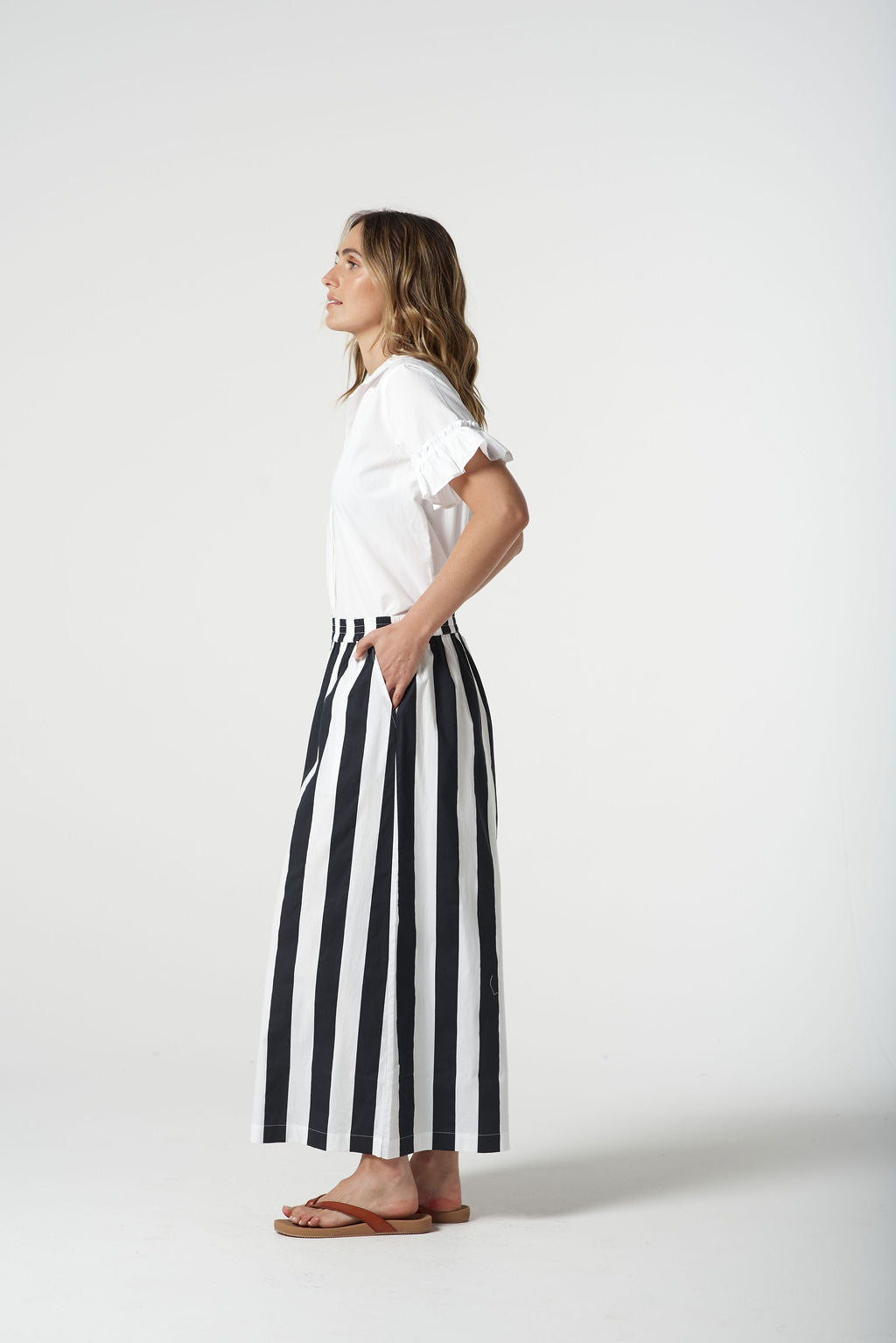 Goondiwindi Cotton - Thick Stripe Cullottes 5271