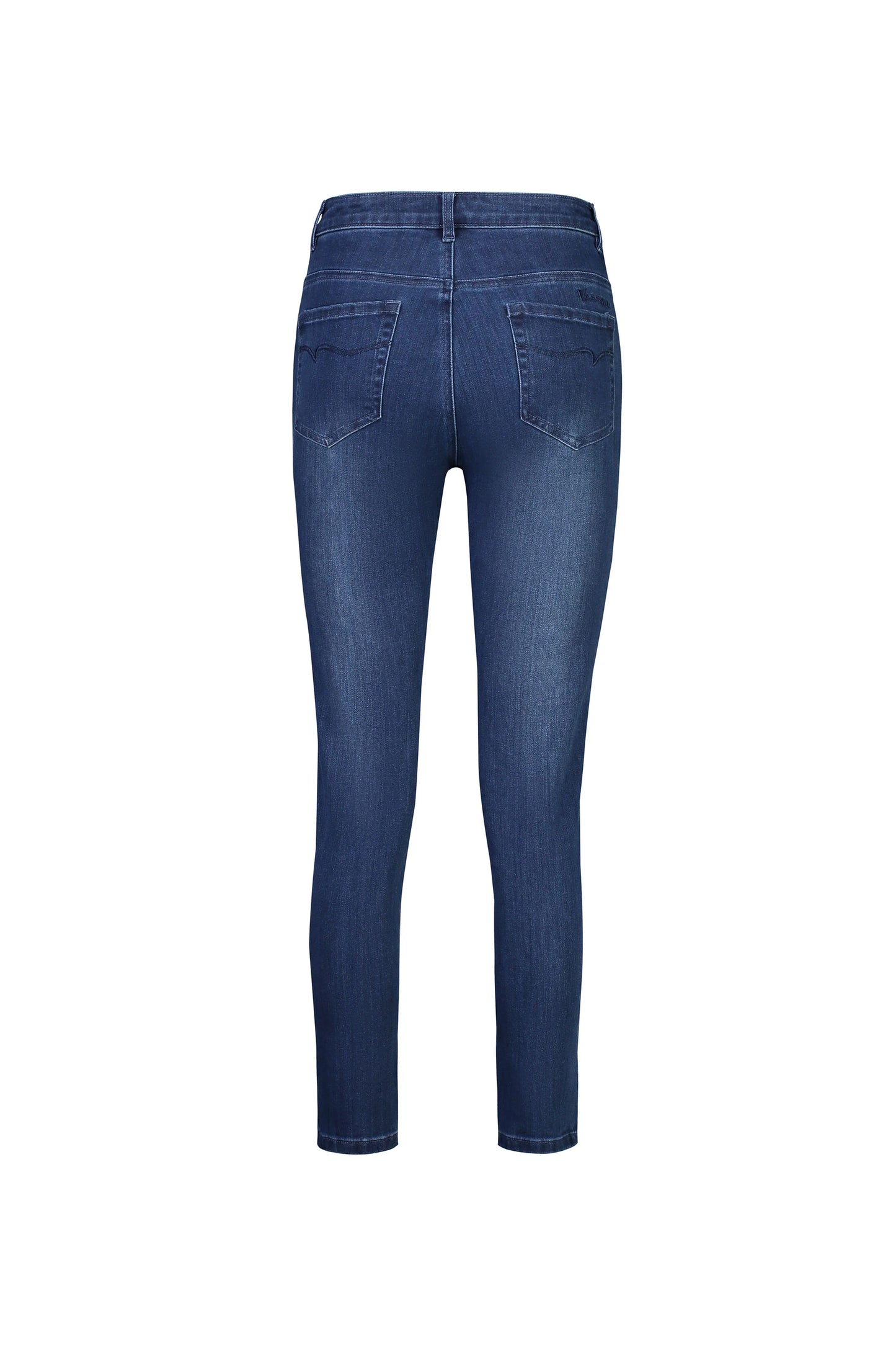 Vassalli - Skinny Leg Ankle Grazer Jean Blue Denim | V5744