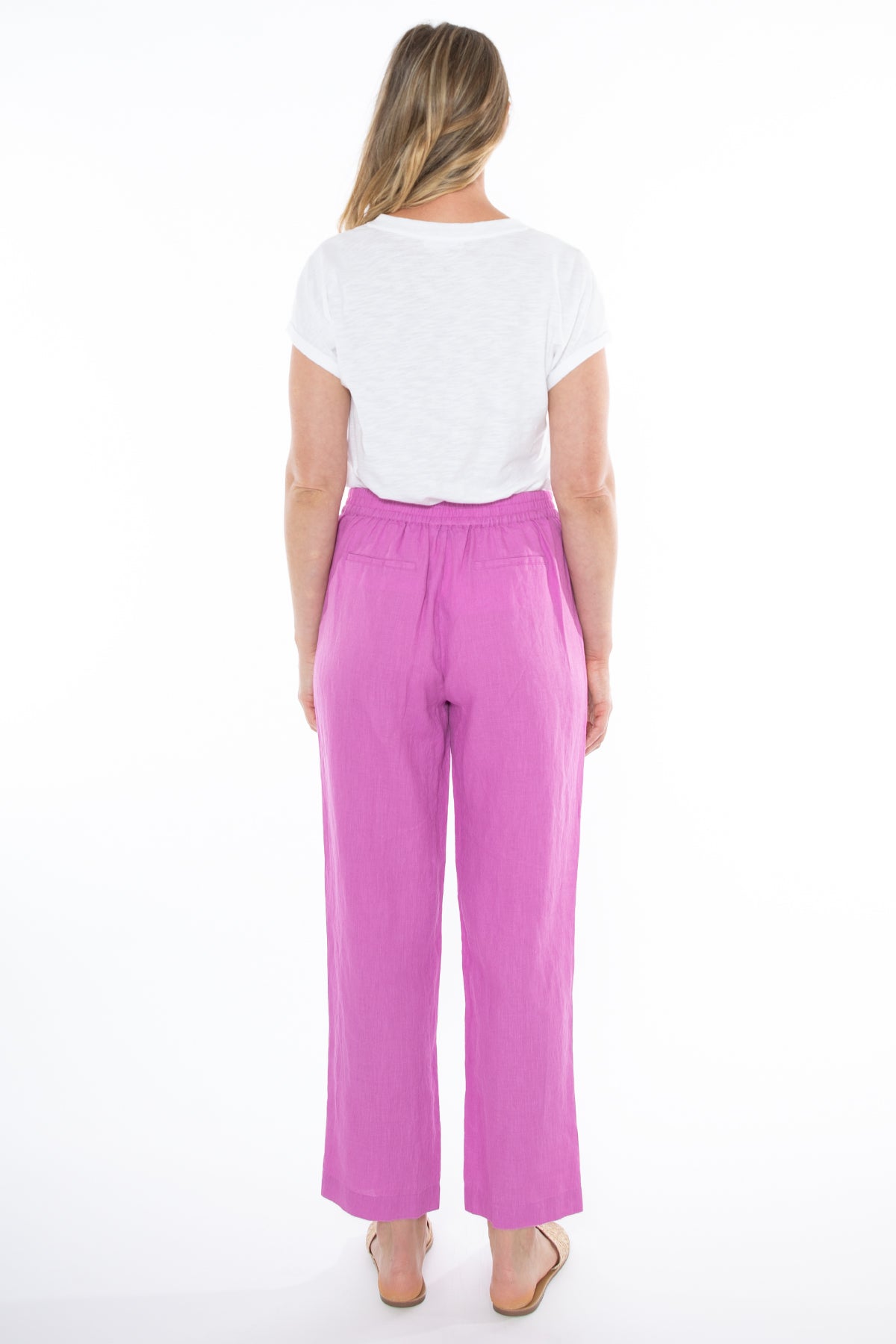 Jump - 7/8 Linen Pant Passion Pink | J7077A