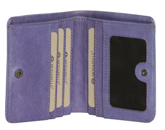 Modapelle - Soft Cow Leather Wallet Lavender - 5780