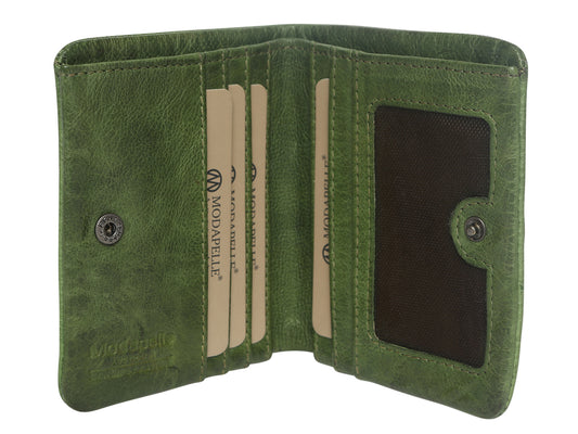 Modapelle - Soft Cow Leather Wallet Grass - 5780