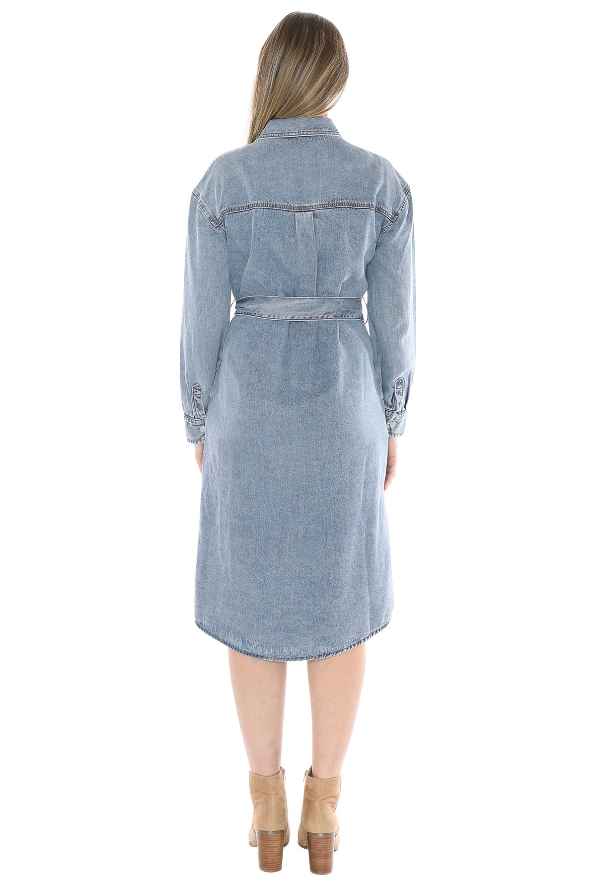 Jump - Soft Denim Tie Dress | 586J5041A