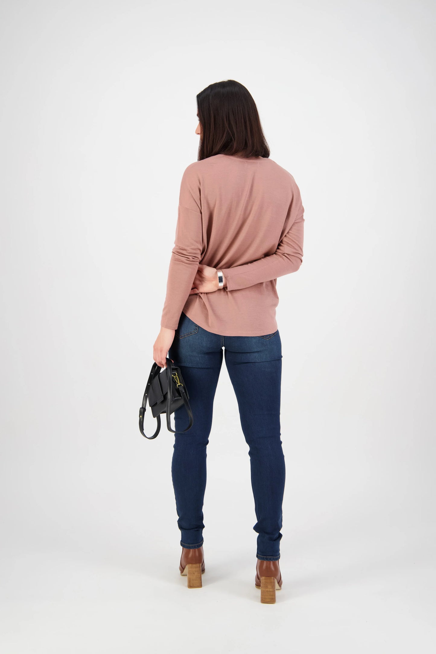 Vassalli - Skinny Leg Full Length Jean Deep Blue | V5889