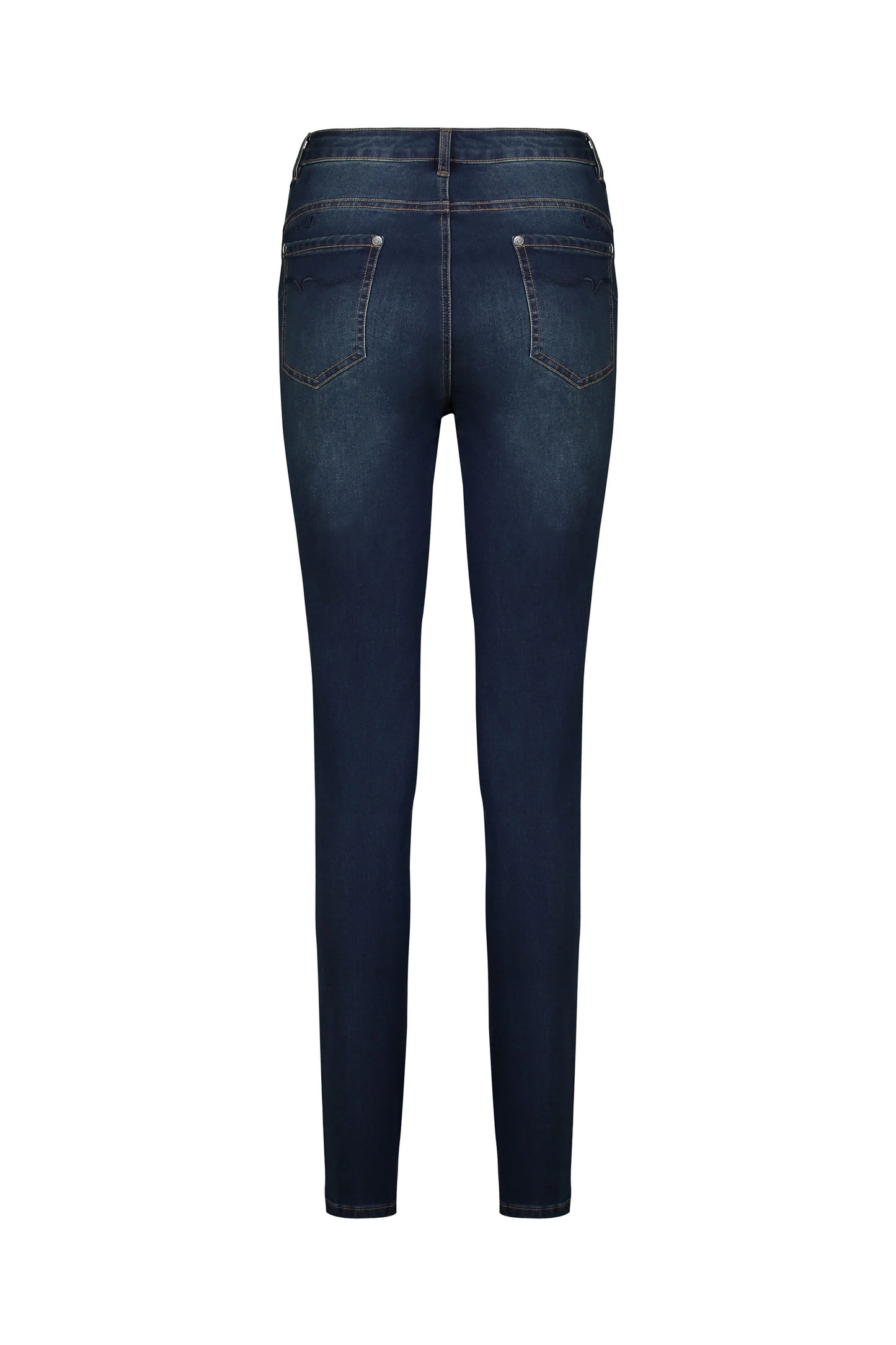 Vassalli - Skinny Leg Full Length Jean Deep Blue | V5889