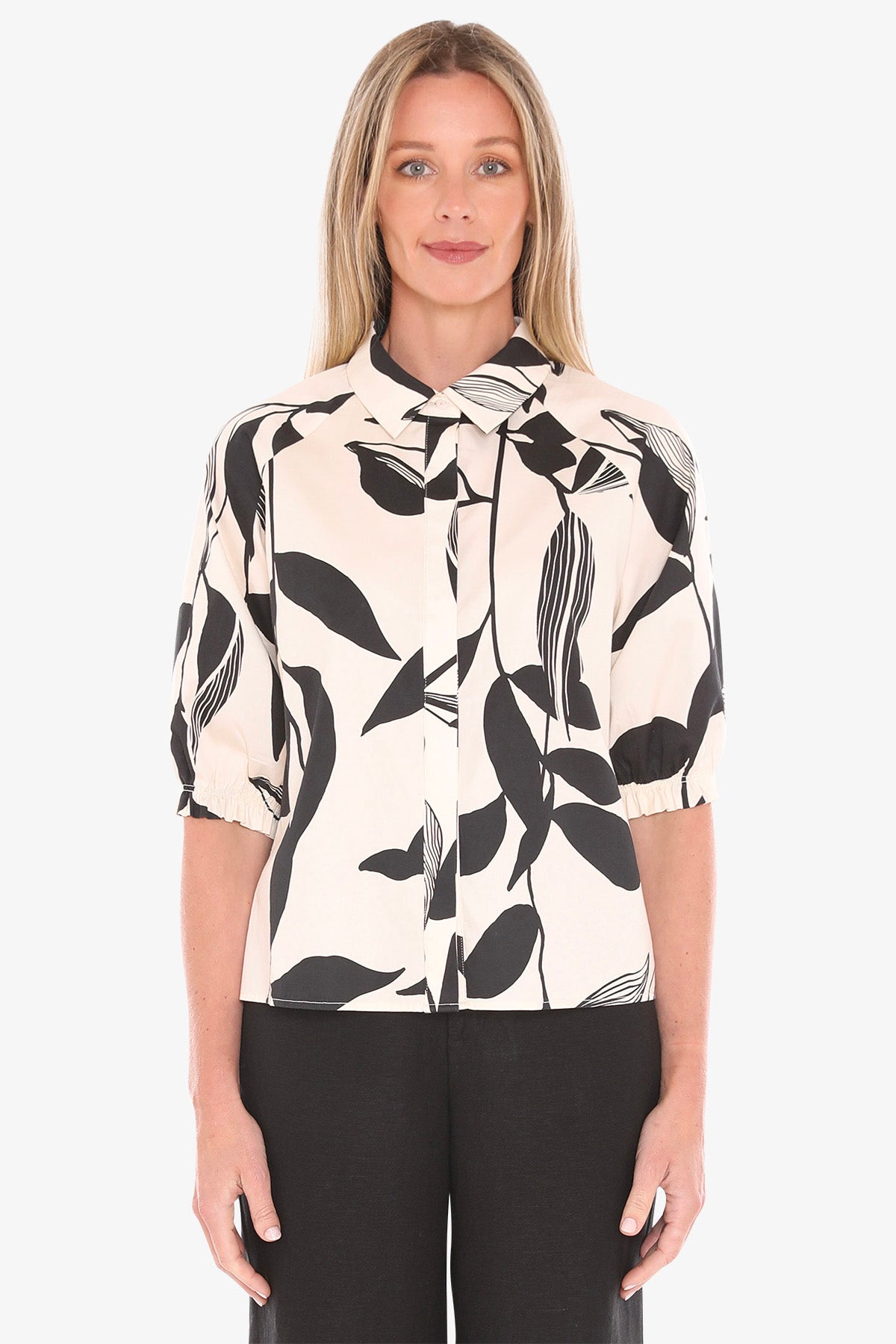 Jump - Vine Print Shirt / 596J3091A