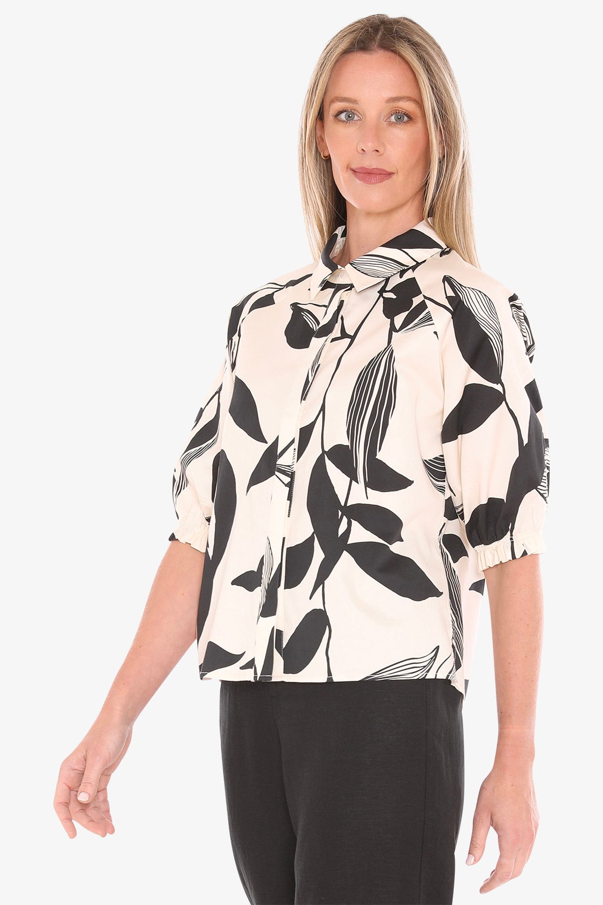 Jump - Vine Print Shirt / 596J3091A