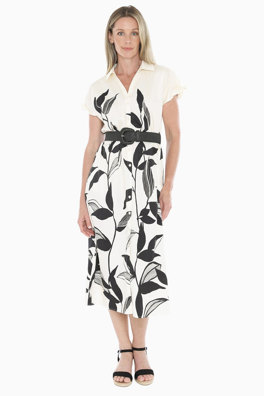 Jump - Vine Print Dress / 596J5090A