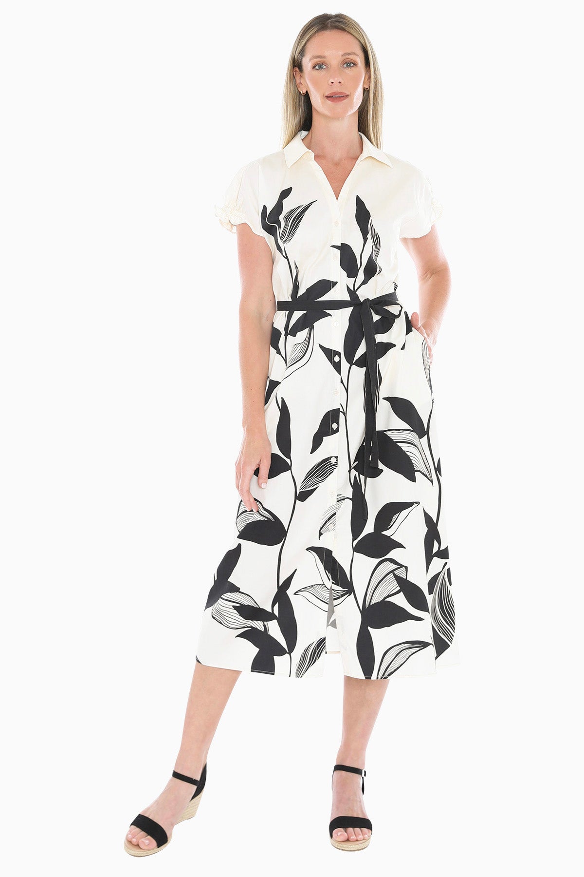 Jump - Vine Print Dress / 596J5090A