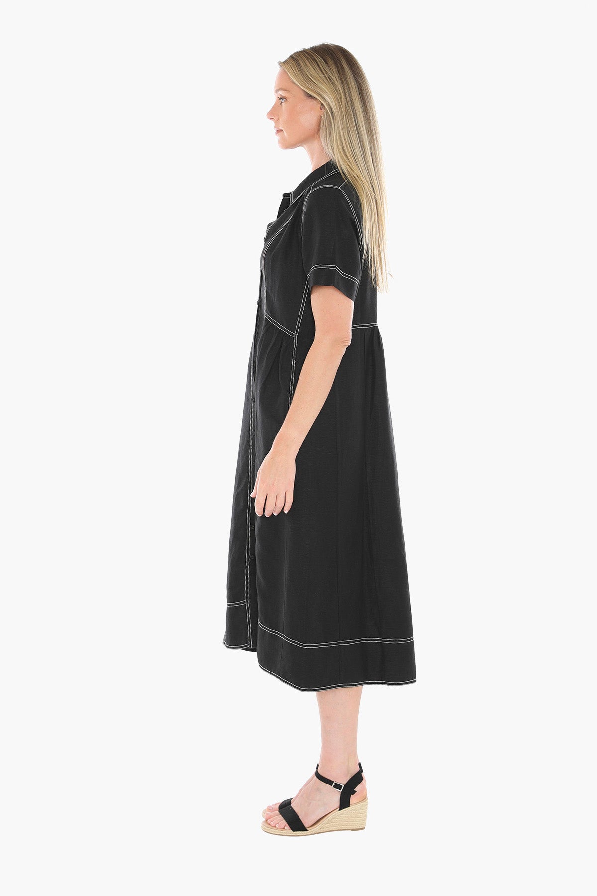 Jump - Contrast Stitch Dress / 596J5100A